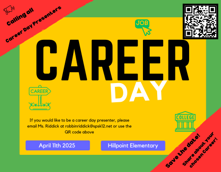  opens to a news story about career day volunteers